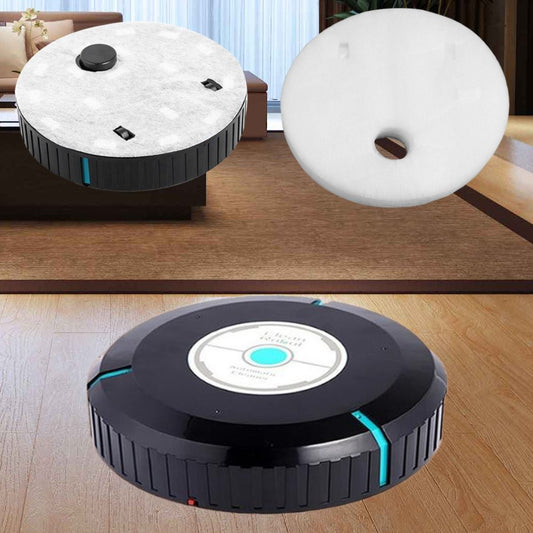 Black Wet and Dry Intelligent Robotic Vacuum Cleaner